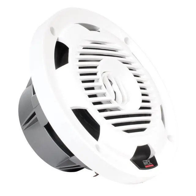 Alt view image 4 of 6 - WET77-W Wet Series 75 Watt RMS 4 Ohm Coaxial Outdoor Marine Boat ATV UTV Speaker Pair with Weather Resistant Polypropylene Cones, Silicone Insulated Tinsel Leads, and ASA Plastic Grille, White