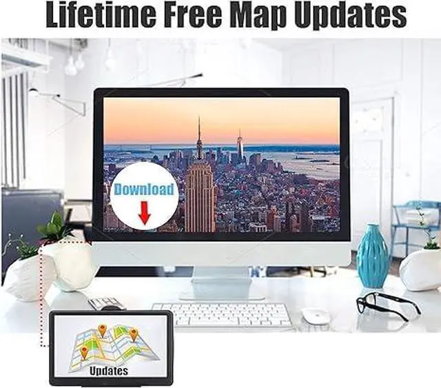 Alt view image 4 of 6 - GPS Navigator for Car, Latest 2026 Map, 7 inch Touch Screen Real Voice Spoken Turn-by-Turn Direction Reminding Navigation System for Cars, Vehicle GPS with Speed and Red Light Warning