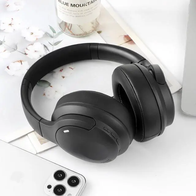 Alt view image 5 of 6 - Wireless Bluetooth Headphones with a Foldable, Over-Ear Design and Built-in Hidden Microphone, Suitable for Studying, Listening to Music, and Gaming