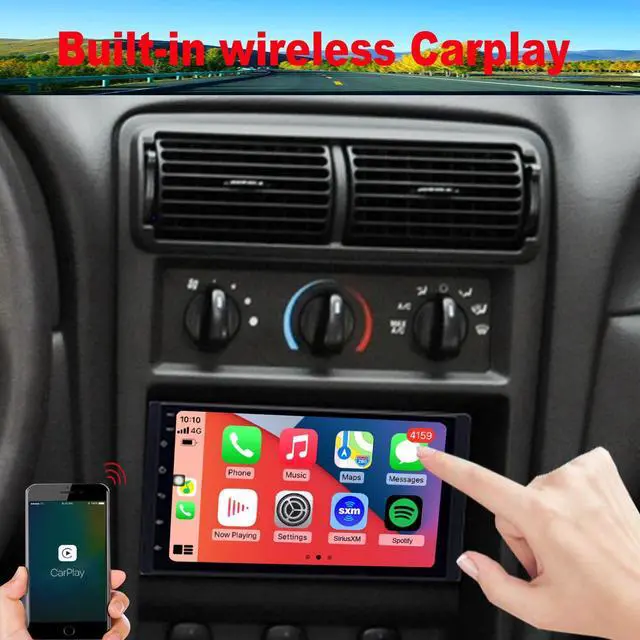 Alt view image 4 of 6 - 8-Core CPU Radio Upgrade for Ford Mustang 2001-2004,Explorer 2002-2005,Expedition 2003-2006,IPS Touch Screen CarPlay Android Auto Ready,Free Back Camera