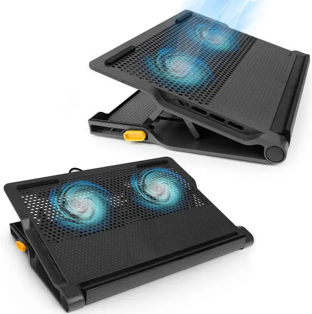 Main image of Laptop Cooling Pad for Laptops up to 17-inches, Dual High-Speed Fans Chill Mat + 4-Port USB Hub Laptop Fan Cooling Pad for Work, USB Stand Cooling Pad for Gaming Laptop Cooling Fan (AWE81US)