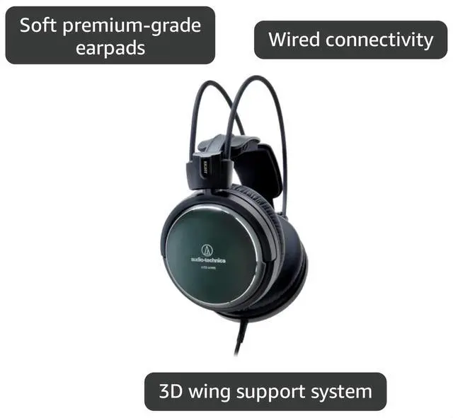 Alt view image 2 of 2 - ATH-A550Z Art Monitor Closed-Back Dynamic Headphones, Black