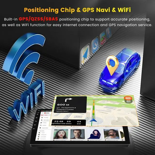 Alt view image 4 of 6 - 64G 9'' Android 15 Car Stereo for Hyundai Sonata 2015-2017 | IPS Touchscreen Wireless Carplay Android Auto Mirror Link 5G WiFi GPS Bluetooth SWC FM EQ Backup Cam Mic