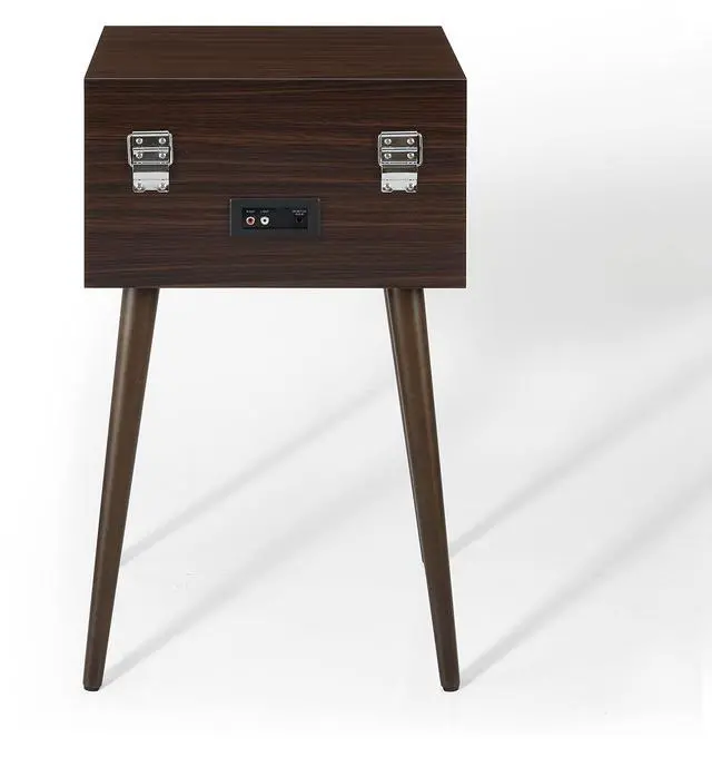 Alt view image 5 of 6 - CR6236A-WA Jasper Record Player, Walnut | 3-Speed Turntable, Bluetooth In / Out, Built-in Full-Range Stereo Speakers, Aux Input