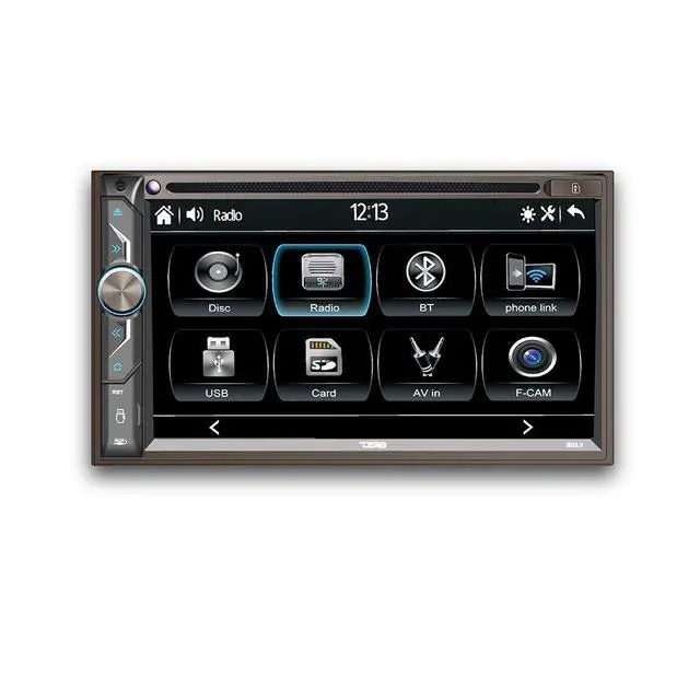Alt view image 3 of 6 - DDX6.9 6.9" Touchscreen Double-Din Headunit with DVD, Bluetooth, USB and Mirror Link or iOS & Android AUX/USB/SD/AM/FM