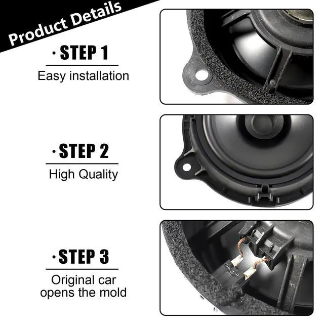 Alt view image 3 of 6 - Door Speaker for Nissan Altima Pathfinder sentra Maxima Murano 2008-2025 | 2pcs 6.5Inch,High Quality,Easy Installation,Durable