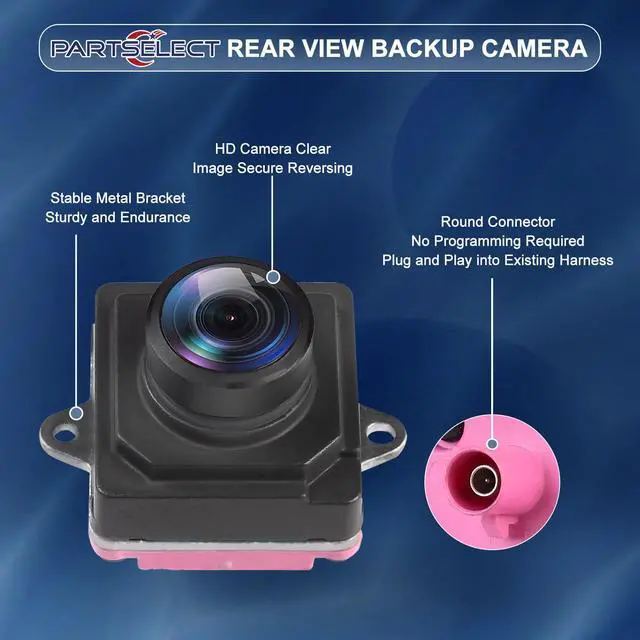 Alt view image 3 of 6 - Rear View Backup Camera Replacement for Jeep Wrangler 2018-2022 | Replacement for 2.0L L4 / 3.0L 3.6L V6 Back Up Camera Replaces 68288397AC
