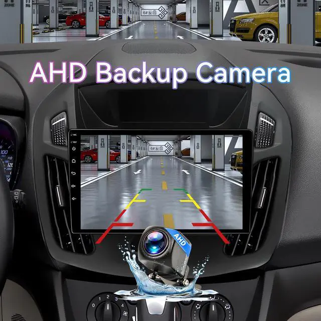 Alt view image 5 of 6 - Android 14 Car Radio Compatible with Ford Transit Connect 2014-2018,Touchscreen Car Stereo with Wireless Carplay Android Auto,FM,Multimedia Receiver with GPS Bluetooth & Backup Camera(9 Inch