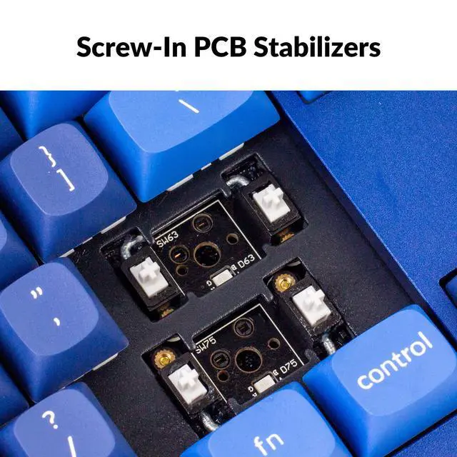 Alt view image 6 of 6 - Q3 RGB Tenkeyless Layout 87-Key QMK/VIA Programmable Macro Hot-swappable Wired Custom Mechanical Keyboard with Gateron G Pro Red Switch Double Gasket Compatible with Mac Windows Linux(Blue)