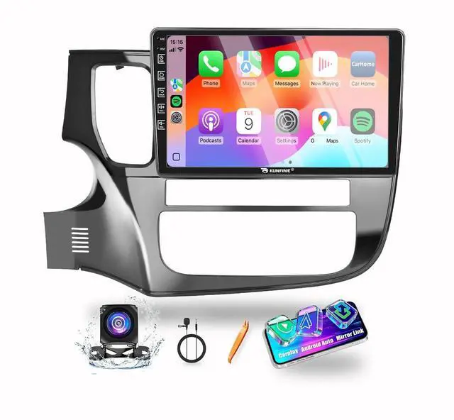 Main image of for Mitsubishi Outlander 2013-2021(LHD) CarPlay Android Auto Navigation Stereo GPS Radio Reverse Camera Display 10" IPS Touchscreen Headunit Tablet Pad Media Player, if Applicable Quad Core 2G+64G