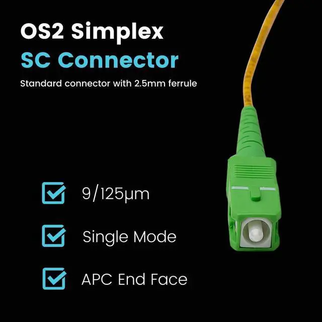 Alt view image 3 of 6 - OTDR Launch Cable Box SC/APC to LC/UPC G.657A1 Singlemode 9/125 1km Fiber Optic Dead Zone Eliminator for FTTH Fiber Testing