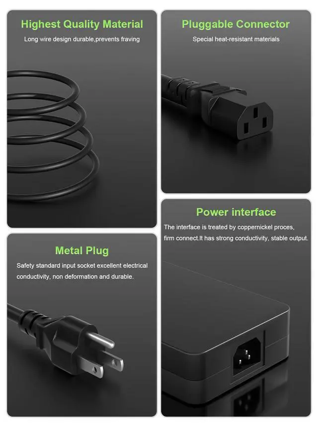 Alt view image 5 of 6 - PowerPartnerLink 330W 280W Charger Compatible with MSI Raider GE78HX GE77HX GE68 GE67 GE66 Titan GT77 Vector 17 16 A16 GP78 GP77 GP76 Stealth A18 18 17 16 GS77 Creator Z17 Z16 Laptop Power Adapter