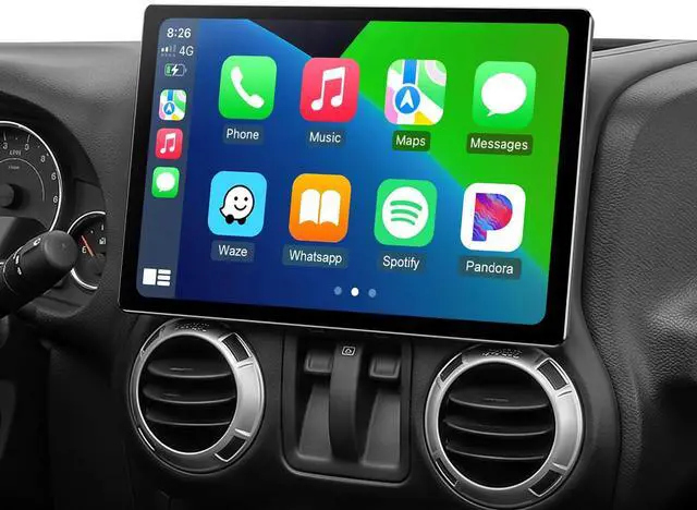 Main image of 11.5" Android 4GB+4GB Car Radio Stereo for Jeep Wrangler JK 2007-2018 | HD Touchscreen Upgrade Wireless CarPlay Android Auto Bluetooth 5.4 FM/AM SWC 1080P Backup Camera