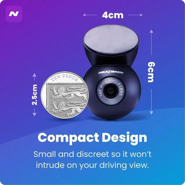 Alt view image 3 of 6 - Rear Window Camera | Compatible with 322GW, 422GW, 522GW, 622GW Dash Cams | Full Rear View Coverage, 140° Wide Angle, Magnetic Mount, 6.5m Cable, Series 2 Add-On Module
