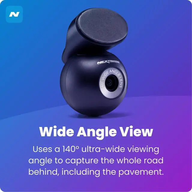 Alt view image 5 of 6 - Rear Window Camera | Compatible with 322GW, 422GW, 522GW, 622GW Dash Cams | Full Rear View Coverage, 140° Wide Angle, Magnetic Mount, 6.5m Cable, Series 2 Add-On Module