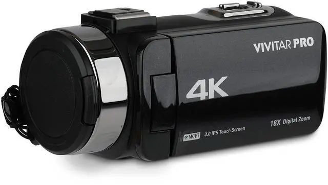 Main image of 4K Video Camera, Wi-Fi Ultra HD Camcorder with 18x Digital Zoom, 3 IPS Touchscreen Video Recorder with Night Vision, Vlogging Camera with 3.5mm Microphone Jack, Rechargeable, SD Card Slot
