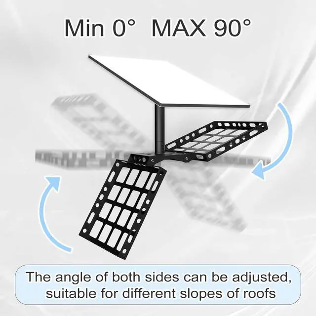Alt view image 6 of 6 - Gen 3 Roof Ridge Mount for Starlink, No-Drill Ridgeline Mounting Kit with 360° Rotatable Aluminum Pipe Adapter, Compatible with Starlink Standard 4/4X/V3 Dish