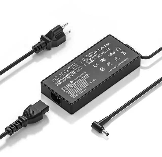 Main image of 280W Charger for ASUS ROG Strix G18 G17 G16 G15 ADP-280BB B Scar 15 17 20V | for G532L G533Z G732L G733Z,Hero III G731G G531G G703G 14A Gaming Laptop Power Supply Adapter