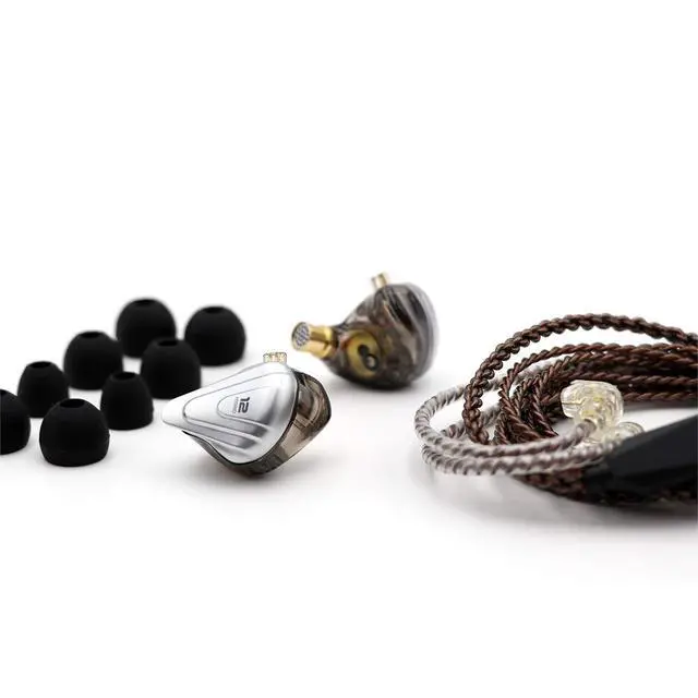 Alt view image 3 of 6 - KZ ZSX 5BA+1DD 6 Driver Hybrid in-Ear HiFi Earphones | with Zinc Alloy Faceplate, Recessed 2 Pin Detachable Cable for Audiophile Musician, w/o, Mic, Black