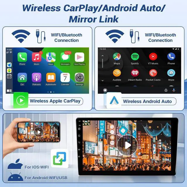 Alt view image 3 of 6 - 8Core Android Car Radio for Toyota Corolla 2009 2010 2011 2012 2013 | (Not Fit J.B.L) 2G+32G 9inch IPS Screen for Corolla Stereo with CarPlay,Android Auto,Bluetooth,FM,GPS,WiFi,SWC,Camera