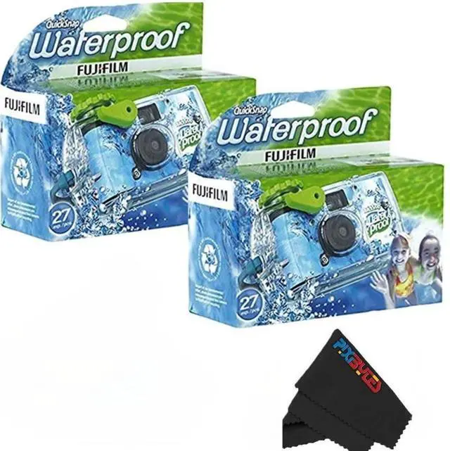 Main image of QuickSnap Waterproof 35mm Single Use Camera with Bonus Microfiber Cleaning Cloth