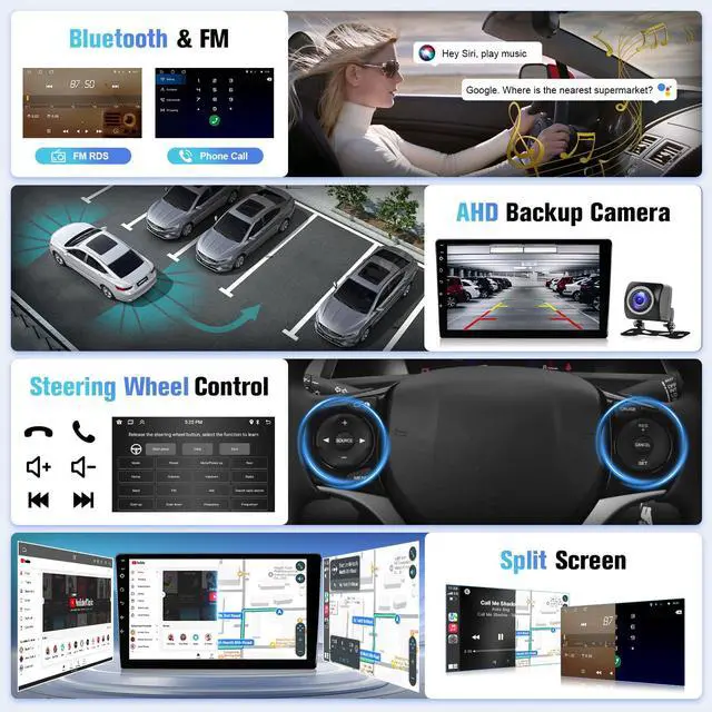 Alt view image 5 of 6 - 8Core 4G+64G Android13 Car Stereo for Ford Transit Connect 2010-2013 | 10.1" IPS Touchscreen for Transit Head Unit with Wireless Carplay, Android Auto, Bluetooth, FM, WIFI, GPS, SWC, MirrorLink