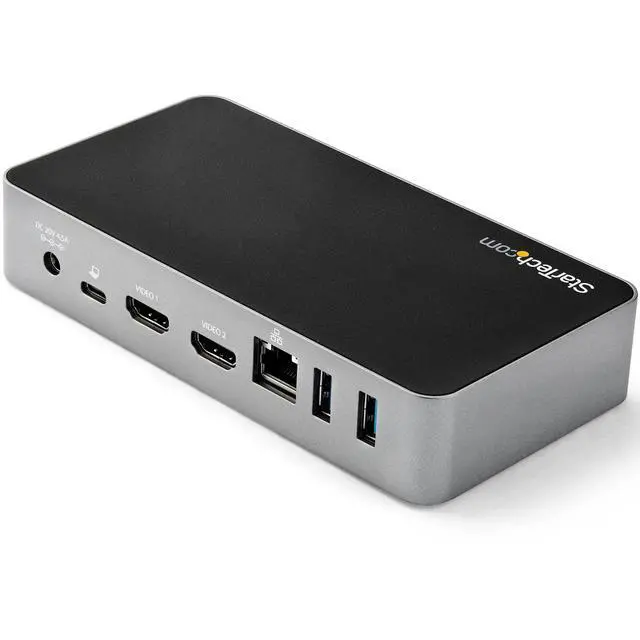 Alt view image 4 of 6 - USB-C Dock - Dual Monitor 1080p HDMI Laptop Docking Station - 65W Power Delivery - 1x USB-C, 3x USB-A, Ethernet - Dual Video Display USB 3.1 Gen 1 Type-C Dock - Mac & Windows (DK30CHHPD)