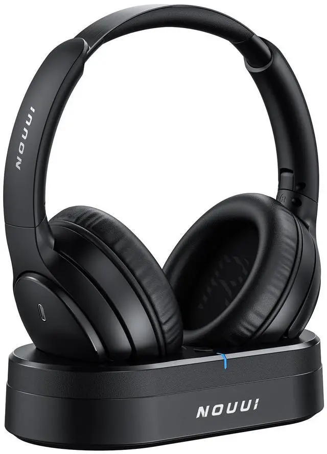 Main image of Wireless Headphones for TV Watching, 65H TV Headphones Wireless for Seniors | with Charging Base, No Delay Bluetooth Headphones for TV for listening seniors, HiFi Stereo Sound, Gifts for Parents/Elder