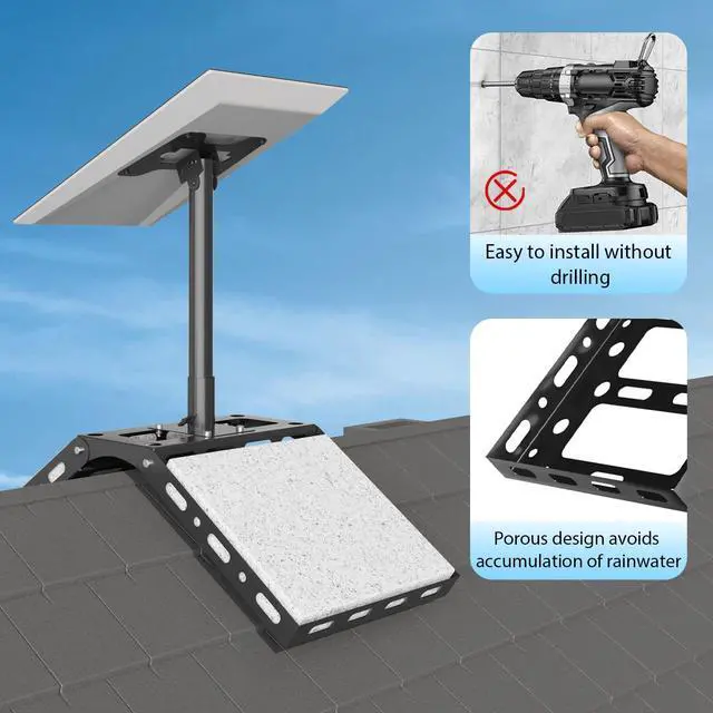 Alt view image 6 of 6 - Starlink Performance Gen 3 Roof Ridge Mount, Adjustable Starlink Pole Mount | Starlink Mounting Kit Performance Gen 3 with Stainless Steel Pipe Adapter for Extreme Climates, No-Drill, Heavy Duty
