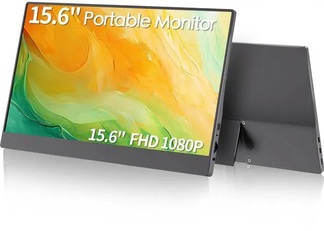Main image of 15.6 Portable Monitor FHD 1080p IPS 60hz Plug & Play, | Ultra Slim Travel Monitor Built-in Kickstand Type-C HDMI,Second Screen for Laptop MacBook Phone Xbox Switch