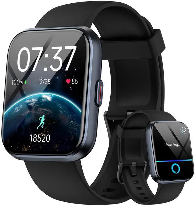 Main image of Smart Watch for Men Women, 1.85" HD Smartwatch for iPhone/Samsung/Android (Answer/Make), Fitness Tracker with Heart Rate/Sleep/SpO2 Monitor, Smart Watches 3ATM Waterproof 120+ Sport Modes, Alexa