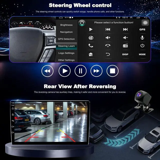 Alt view image 4 of 4 - Upgrade Car Radio for Chrysler 200 200C 200S 2015 2016 2017, Android 13 System Chrysler 200C Stereo Wireless CarPlay & Android Auto, 9 Inch ISP TouchScreen, Bluetooth 5G WiFi GPS Navigation, 4Core 64G