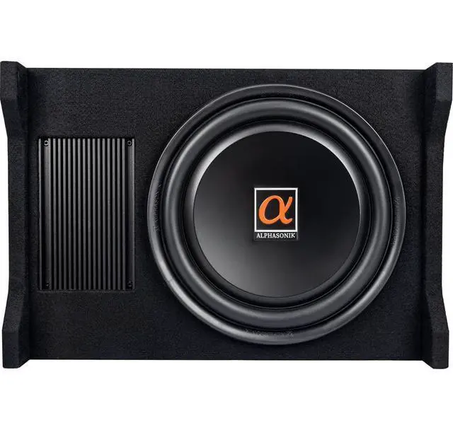 Alt view image 3 of 4 - AS120A 12" 1500 Watts with a Built-in Amplifier Down-Firing Shallow Mount Enclosed for Tight Spaces in Cars and Trucks, Slim Thin Loaded Subwoofer Air Tight Sealed Bass Enclosure