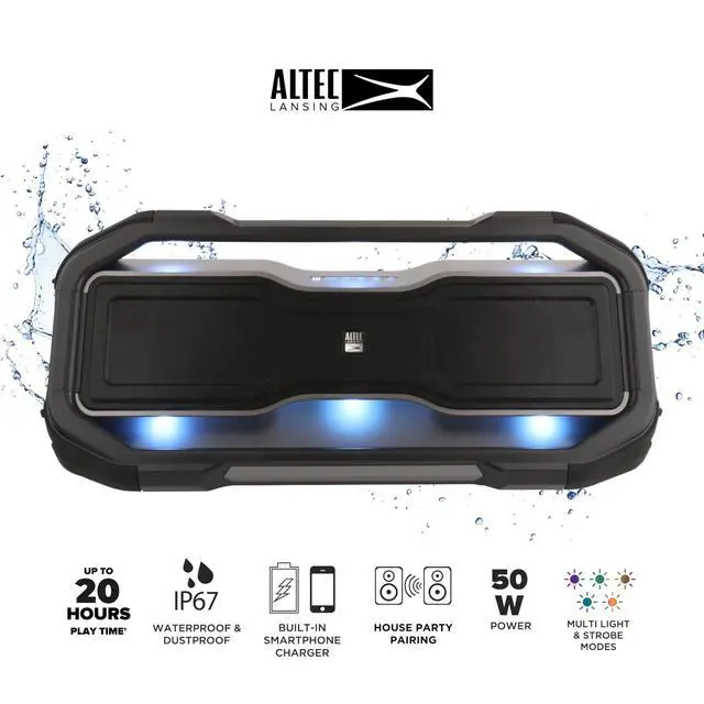 Alt view image 2 of 4 - Portable Bluetooth Speaker, Waterproof IP67