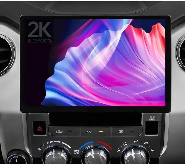Main image of 13.1" 2K Android 15 Car Stereo Radio Upgrade for Toyota Tundra 2014-2019, 1920x1200 QLED Touchscreen, Wireless CarPlay & Android Auto, 8-Core 4+64GB, DSP, 4G LTE, GPS, Backup Camera (Black)