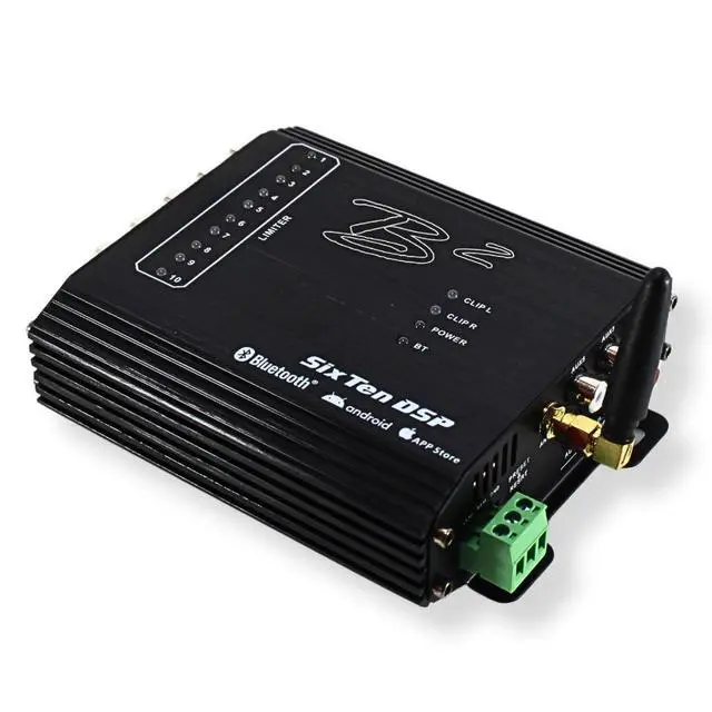 Alt view image 3 of 6 - Black 4v 10 Channel DSP with Bluetooth iOS/Android App 96 KHz - 32 Bit