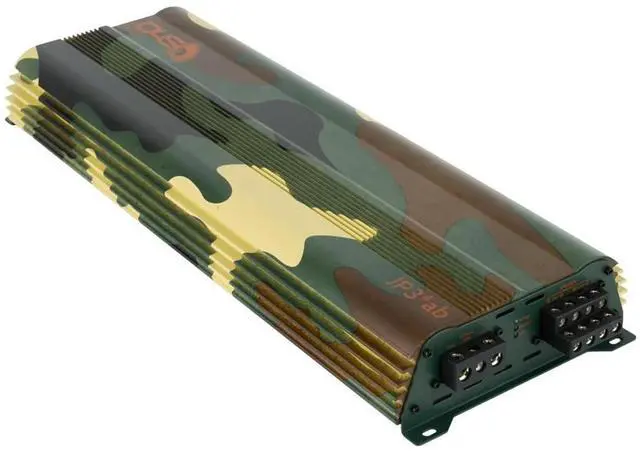 Main image of JP34 AB CAMO 4 Channel Car Audio Amplifier | 590W RMS Class AB Power Amp | Car Stereo Speaker Amplifier | High-Performance Automotive Sound