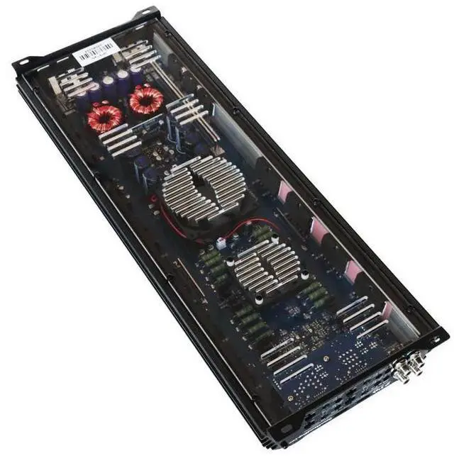 Alt view image 2 of 4 - JP34 AB Black Gloss 4 Channel Car Audio Amplifier | 590W RMS Class AB Power Amp | Car Stereo Speaker Amplifier | High-Performance Automotive Sound