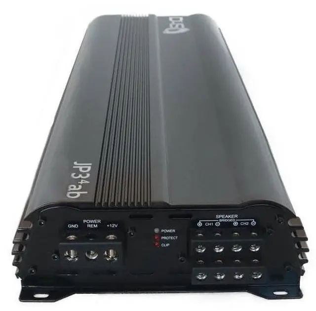 Alt view image 4 of 4 - JP34 AB Black Gloss 4 Channel Car Audio Amplifier | 590W RMS Class AB Power Amp | Car Stereo Speaker Amplifier | High-Performance Automotive Sound