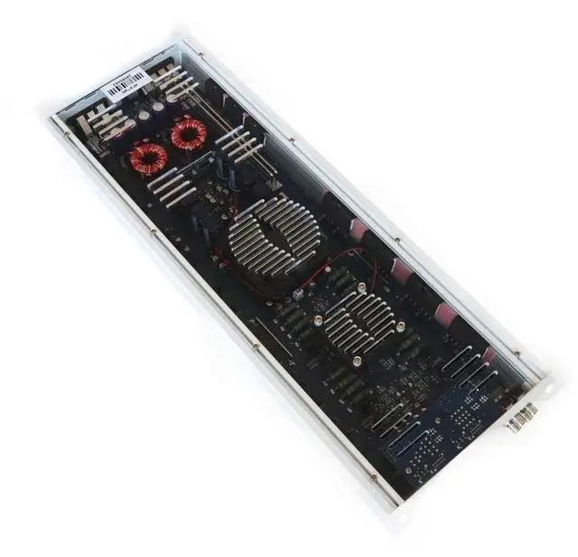 Alt view image 2 of 4 - JP34 AB White Gloss 4 Channel Car Audio Amplifier | 590W RMS Class AB Power Amp | Car Stereo Speaker Amplifier | High-Performance Automotive Sound