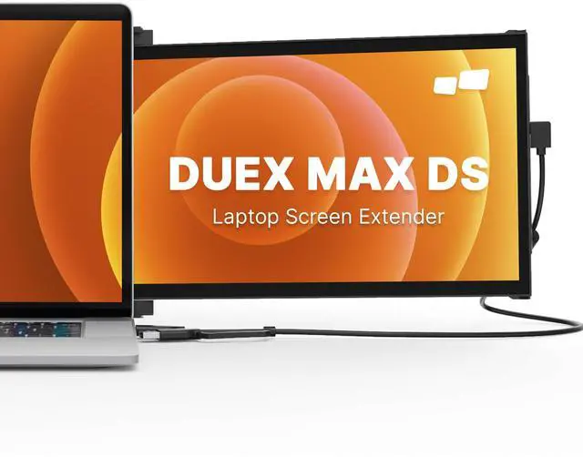 Main image of Max DS Portable Monitor - New Mobile Pixels 14.1" Laptop Screen Extender, FHD 1080P Travel Monitor, USB C/USB A/HDMI Plug and Play Laptop Monitior for Windows/Mac/Android/Switch