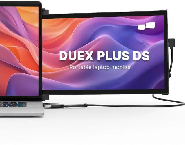 Main image of Portable Monitor for Laptops, New Mobile Pixels Plus DS 13.3" Full HD IPS Dual Laptop Monitor, USB C/HDMI Plug and Play Laptop Screen Extender,Windows/Mac/Android/Switch Compatible