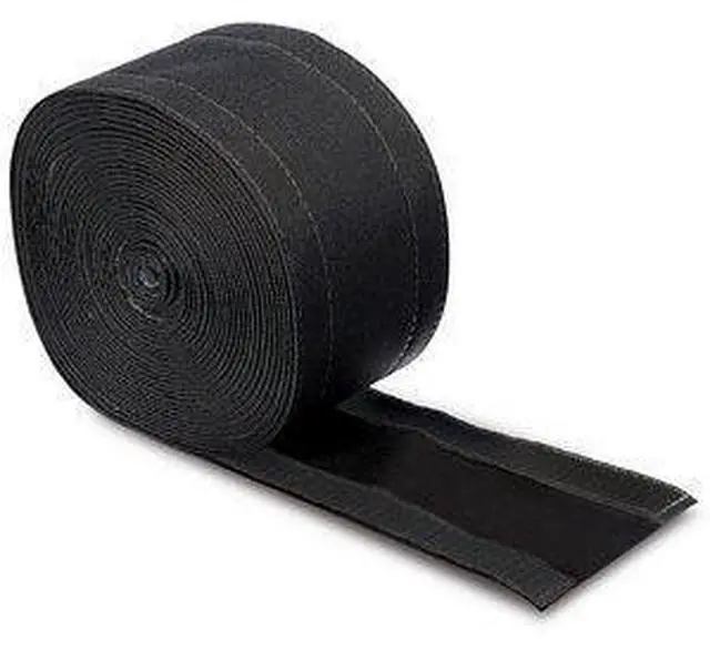 Main image of 4" SafCord Carpet Cord Cover Strip Secure and Hide Floor Cables and Wires - 30 Feet - Black | Works only on Commercial Carpet, Barber and Loop Style Rugs