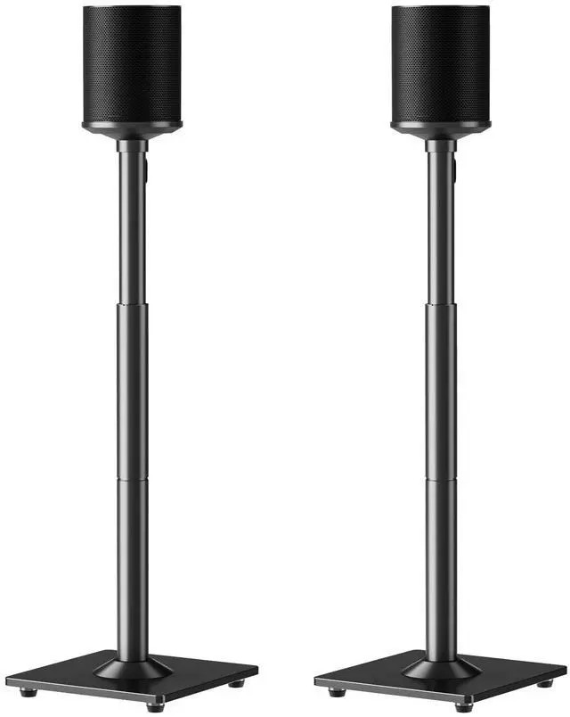Main image of Speaker Stands for Sonos Era 100 and Sonos One, One SL, Play:1, Height Adjustable 35"- 43.4" Speaker Stands Pair, Surround Sound Speaker Stand with Cable Management, 11 LBS Loading