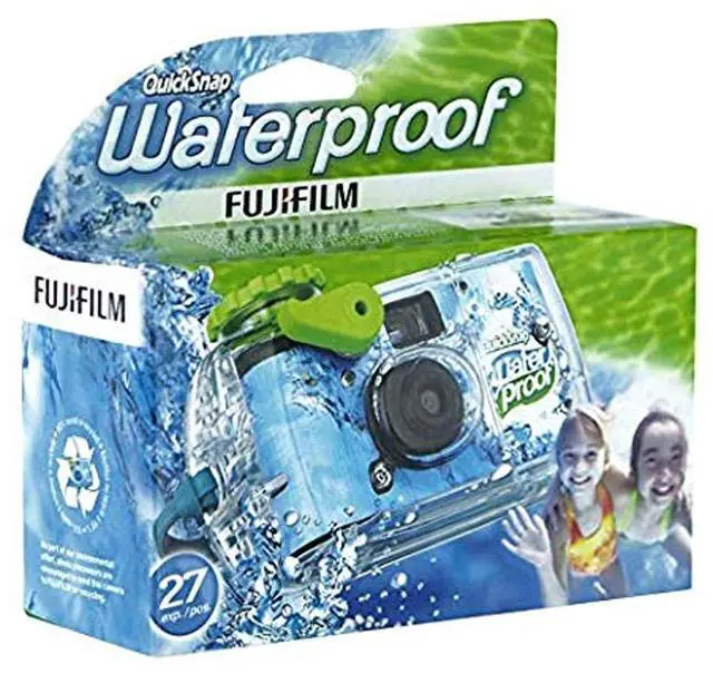 Alt view image 2 of 3 - Quick Snap Waterproof 35mm Single Use Camera 2 Pack | Floating Foam Strap (Yellow)