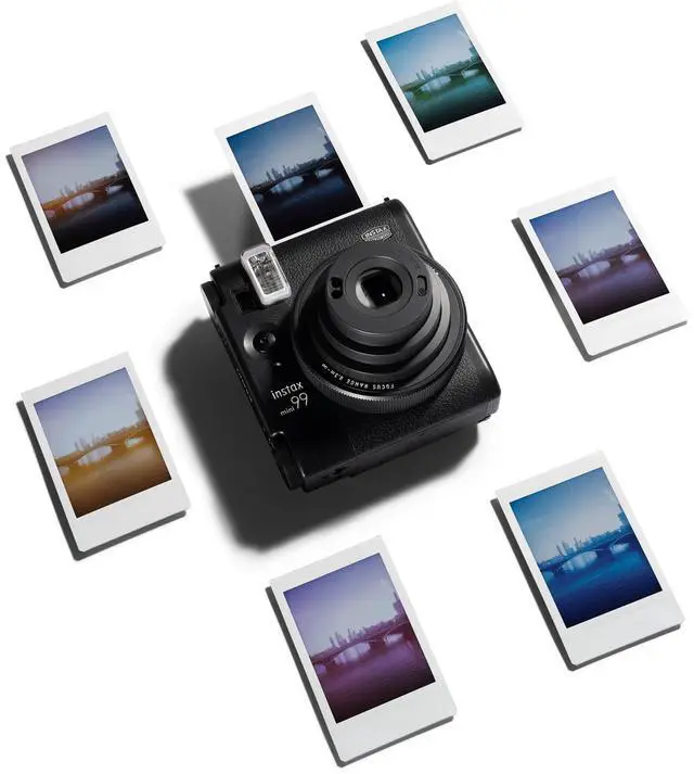 Alt view image 3 of 6 - Instax Mini 99 Instant Camera with Carrying Case + Fuji Instax Film Value Pack (20 Sheets) Accessories Bundle (Black)