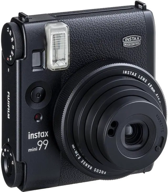 Alt view image 4 of 6 - Instax Mini 99 Instant Camera with Carrying Case + Fuji Instax Film Value Pack (20 Sheets) Accessories Bundle (Black)