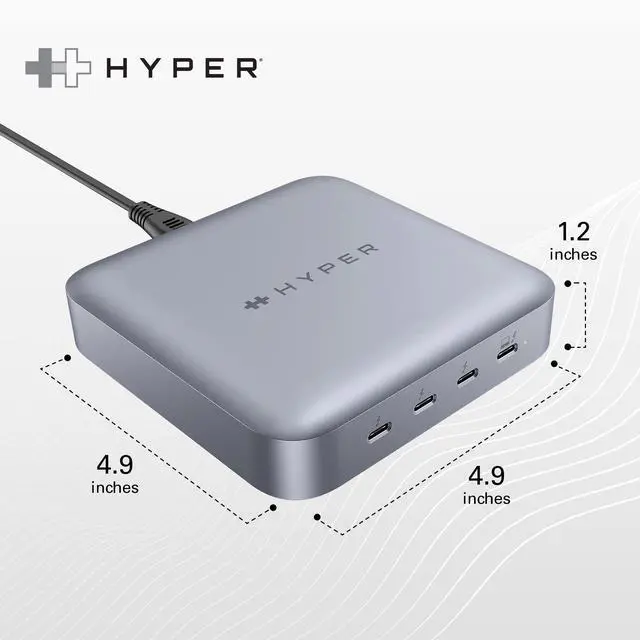 Alt view image 4 of 4 - Drive USB-C & Thunderbolt 4 Hub with Integrated GaN Power Source - Three Thunderbolt 4 Downstream Ports and One Upstream Port with 96W Passthrough Charging