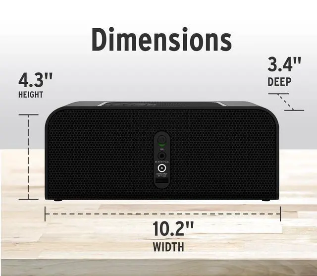Alt view image 3 of 6 - Groove XL Portable Bluetooth Speaker