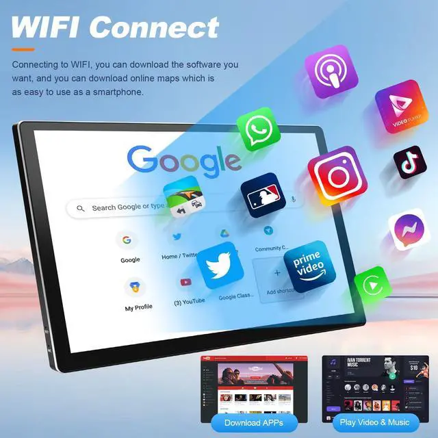 Alt view image 2 of 4 - 13.1'' 2K Car Radio for Honda Civic 2006-2011 with Wireless Carplay Android Auto, 8 Core 4+64G Radio for Honda Civic GPS Navigation AHD Backup Camera FM RDS Radio Receiver EQ SWC